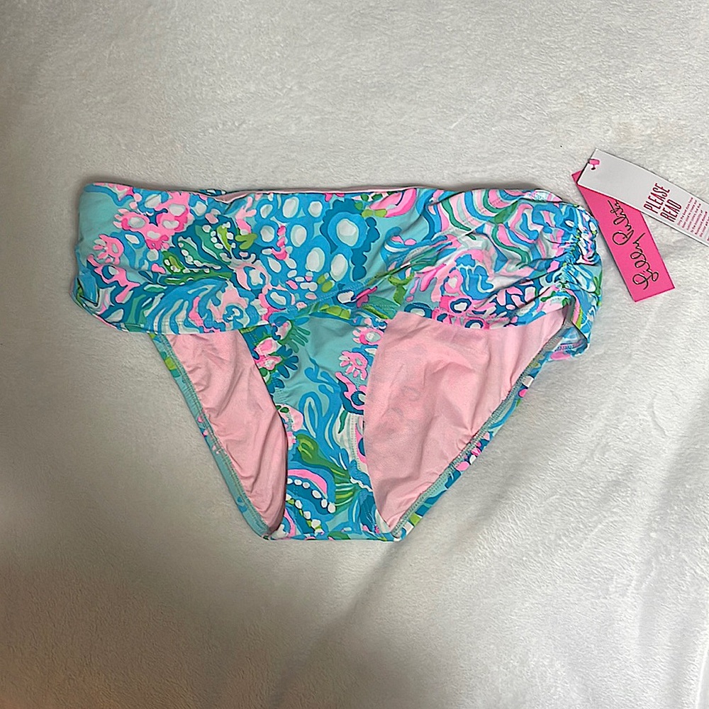 Lilly Pulitzer Lagoon Sarong Hipster Bottoms